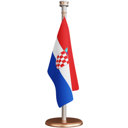 Drapeau de la Croatie  3D Icon