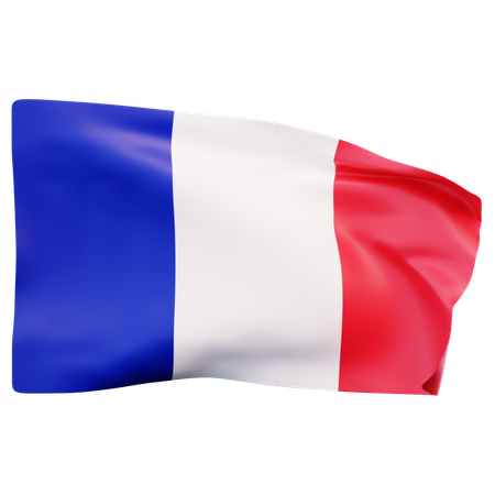 Drapeau France  3D Icon