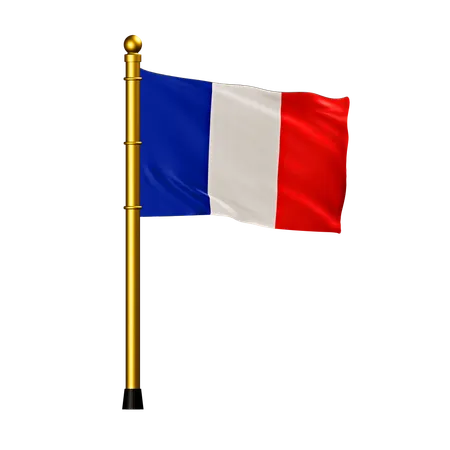 Drapeau France  3D Icon