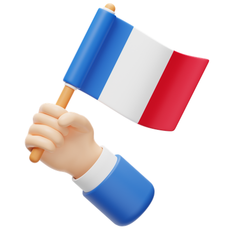 Drapeau France  3D Icon