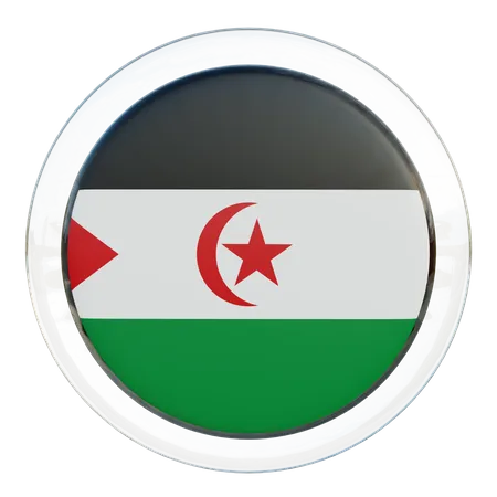 Drapeau de la république arabe sahraouie démocratique  3D Flag