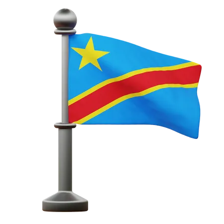 Drapeau de la république démocratique du congo  3D Icon