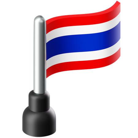 Drapeau de la Thaïlande  3D Icon