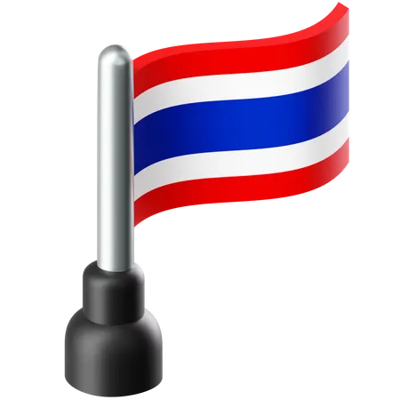 Drapeau de la Thaïlande  3D Icon