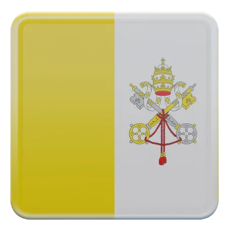 Drapeau de la cité du Vatican  3D Flag