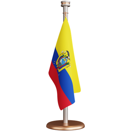 Drapeau de l'Équateur  3D Icon