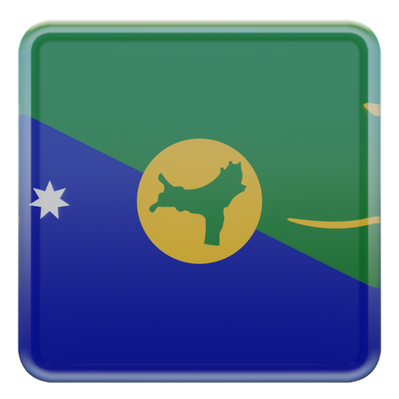 Drapeau de l'île Noël  3D Icon