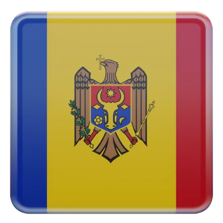 Drapeau Moldavie  3D Flag