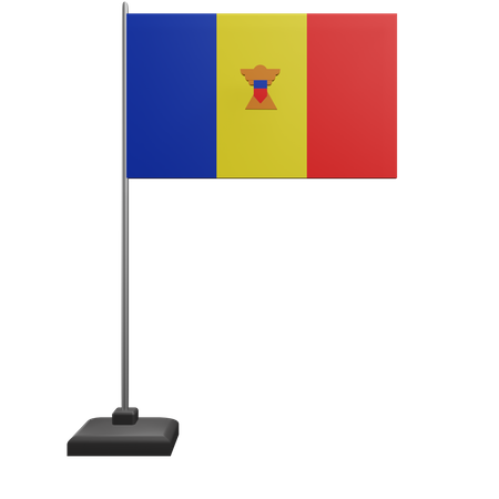 Drapeau Moldavie  3D Icon