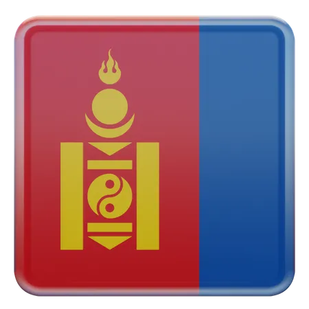 Drapeau de la Mongolie  3D Flag