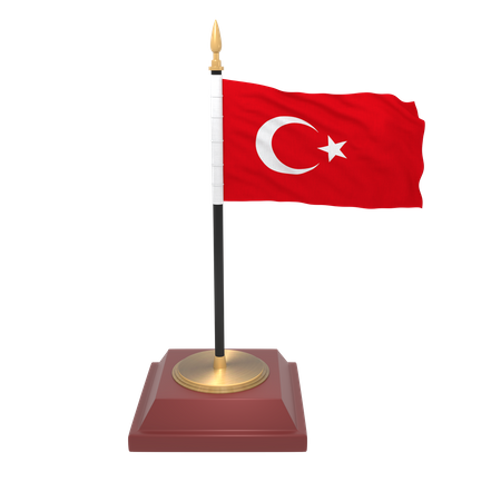 Drapeau de la Turquie  3D Icon