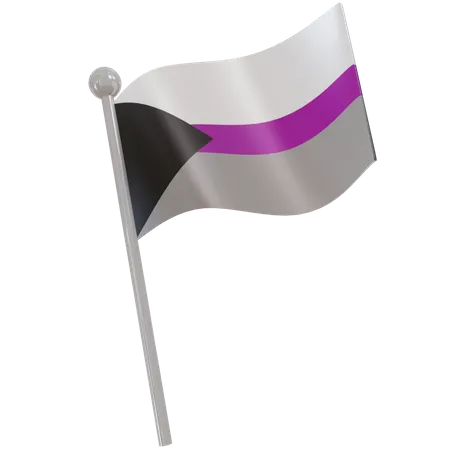 Drapeau démisexuel  3D Flag