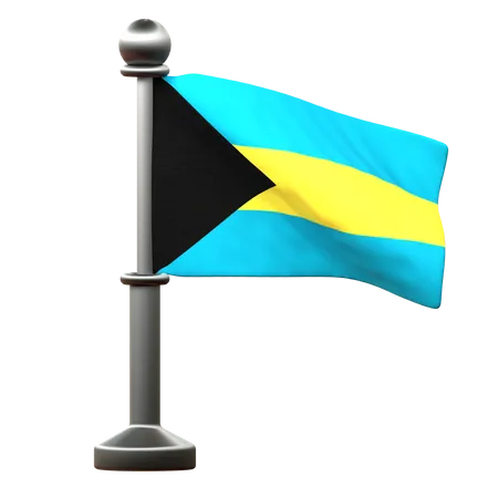 Drapeau des Bahamas  3D Icon