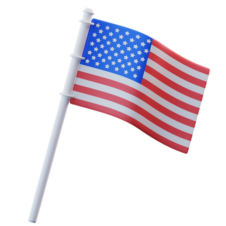 Drapeau des états unis  3D Icon