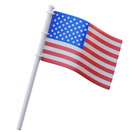 Drapeau des états unis  3D Icon