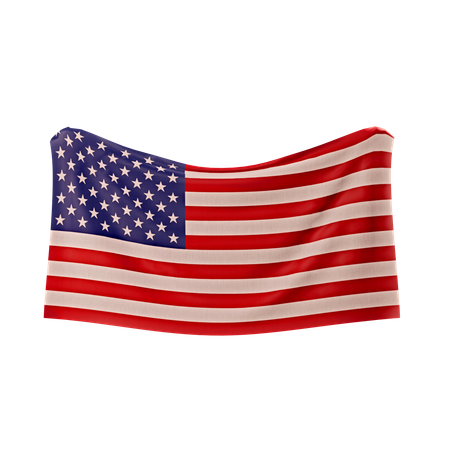 Drapeau des états-unis d'amérique  3D Icon