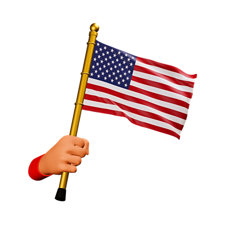 Drapeau des états-unis d'amérique  3D Icon