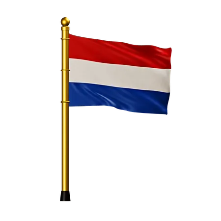 Drapeau des Pays-Bas  3D Icon