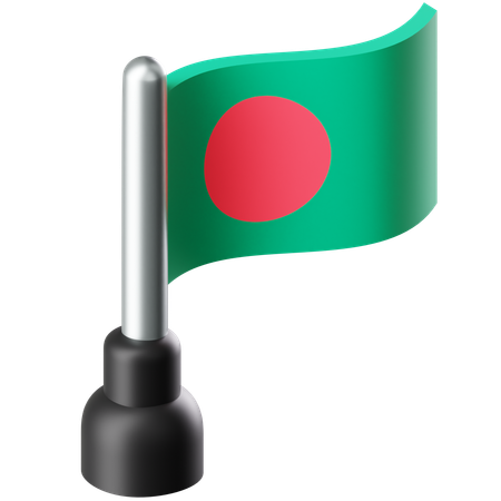 Drapeau du bangladesh  3D Icon