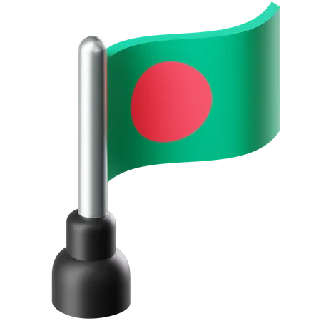 Drapeau du bangladesh  3D Icon