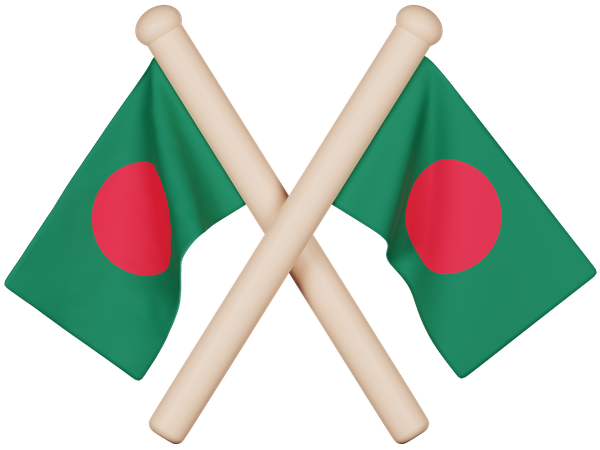 Drapeau du Bangladesh  3D Icon