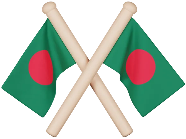 Drapeau du Bangladesh  3D Icon