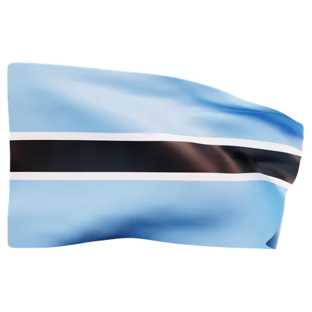 Drapeau du Botswana  3D Icon