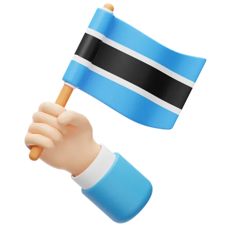 Drapeau du Botswana  3D Icon