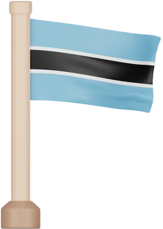 Drapeau du Botswana  3D Icon