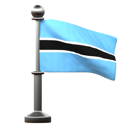 Drapeau du Botswana  3D Icon