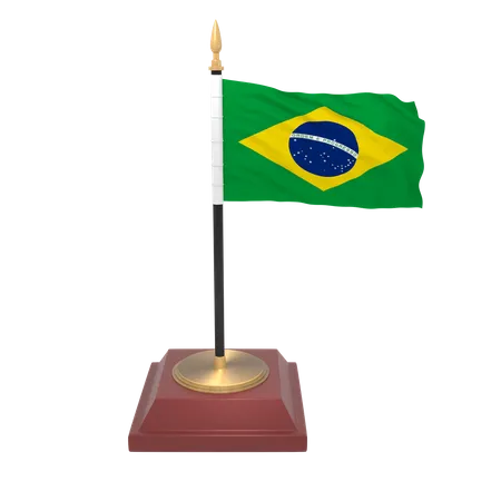 Drapeau du Brésil  3D Icon