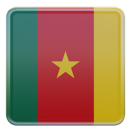 Drapeau du Cameroun  3D Icon