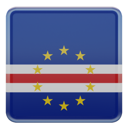 Drapeau du Cap-Vert  3D Icon