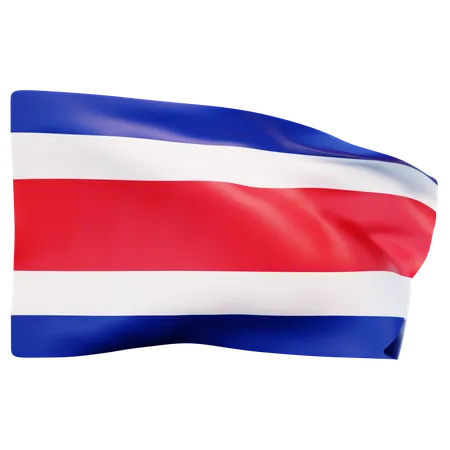 Drapeau du costa rica  3D Icon