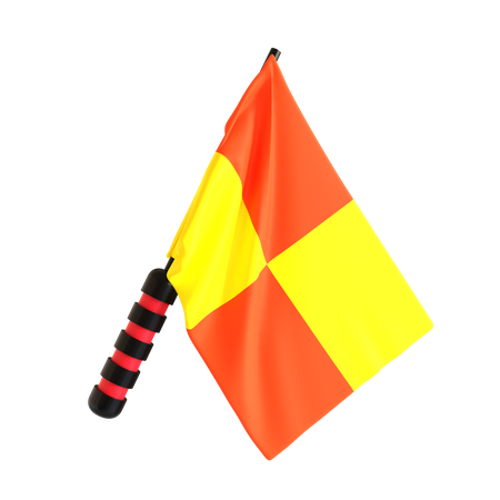 Drapeau du juge de lignes  3D Icon
