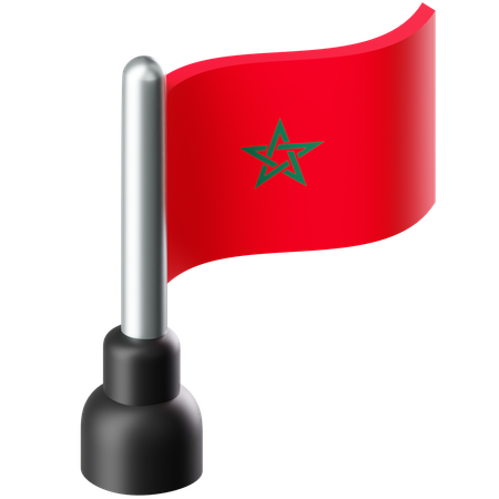 Drapeau du maroc  3D Icon