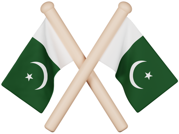 Drapeau pakistanais  3D Icon