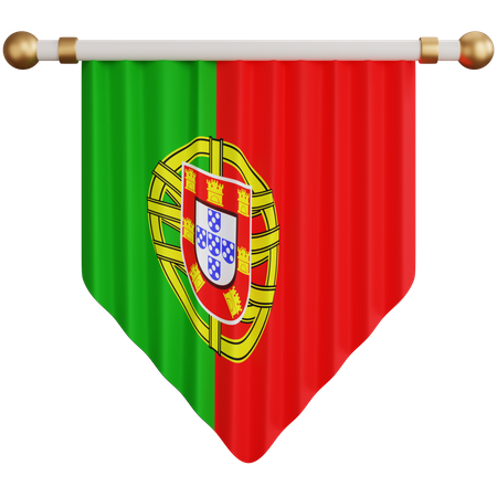 Drapeau portugais  3D Icon