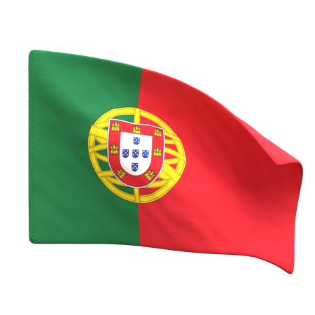 Drapeau portugais  3D Icon