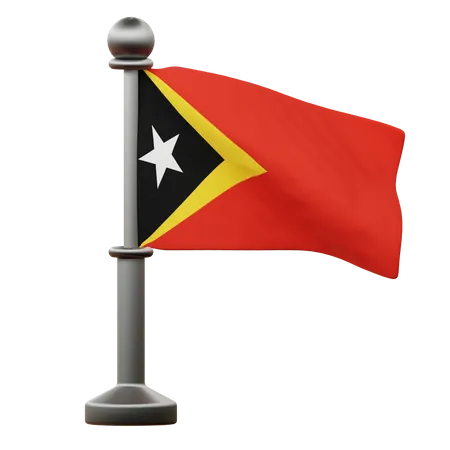 Drapeau du Timor oriental  3D Icon