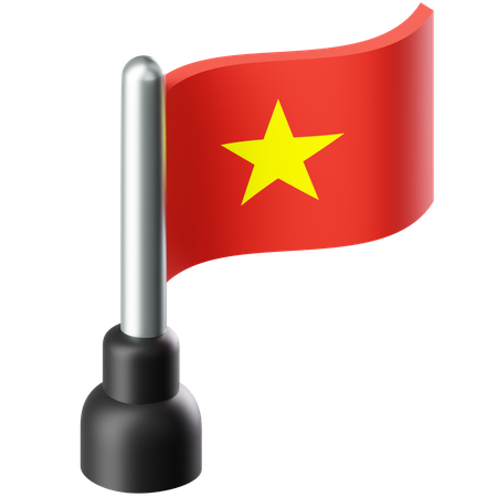 Drapeau du vietnam  3D Icon