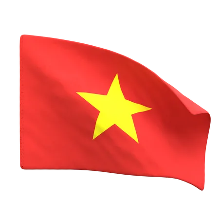 Drapeau vietnamien  3D Icon