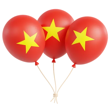 Drapeau vietnamien  3D Icon