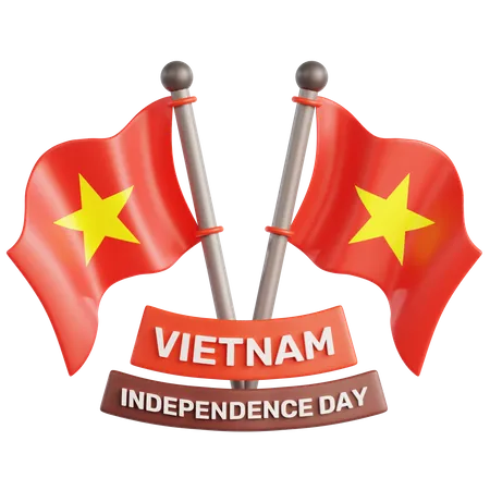 Drapeau vietnamien  3D Icon