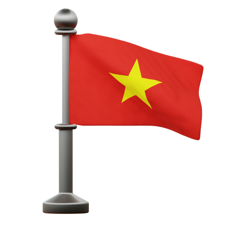 Drapeau vietnamien  3D Icon