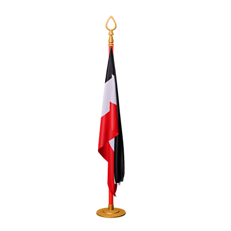 Drapeau égyptien  3D Icon