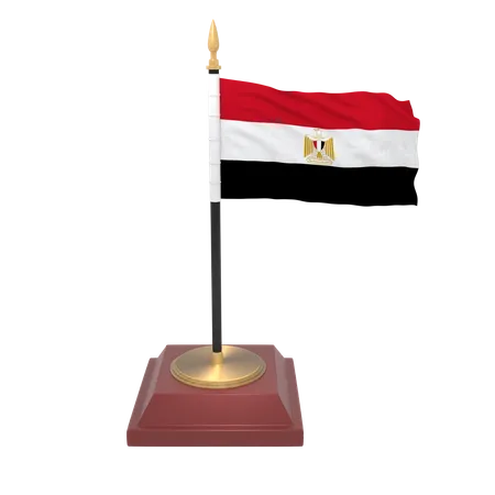 Drapeau égyptien  3D Icon