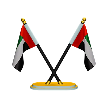 Drapeau des Émirats arabes unis  3D Icon