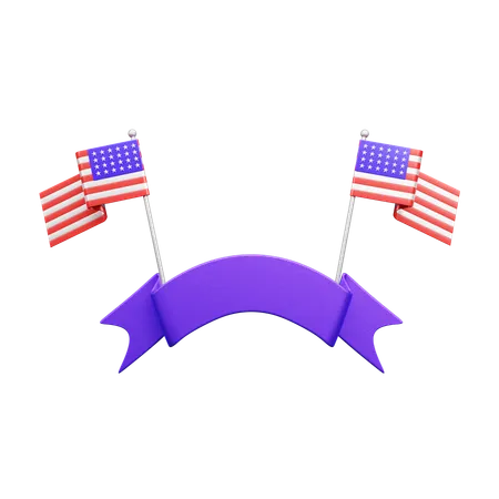 Un drapeau  3D Icon