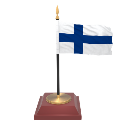 Drapeau finlandais  3D Icon